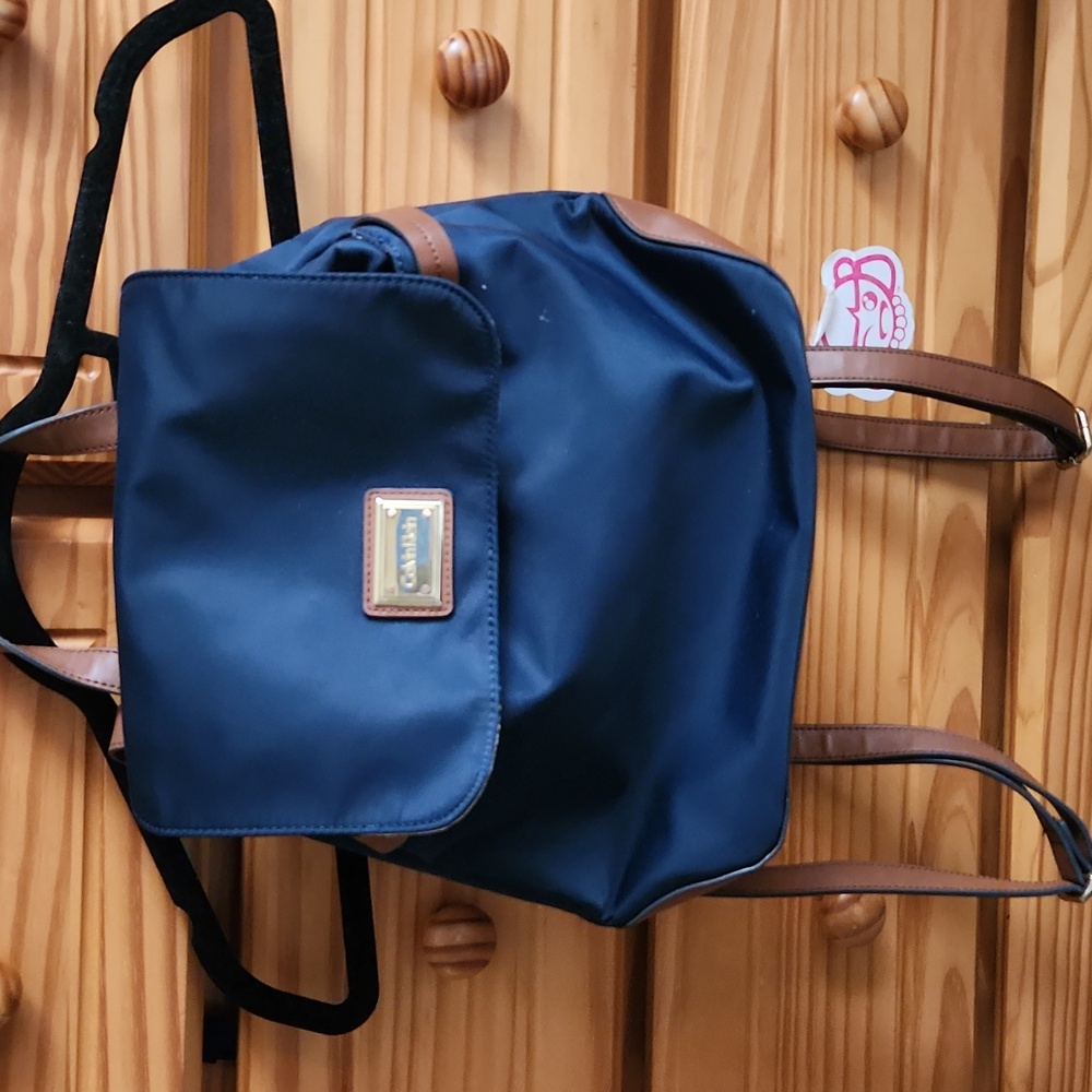 Calvin Klein mini navy backpack adjustable straps